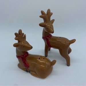 Christmas Reindeer Salt and Pepper Shakers